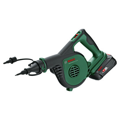 Powertools Akku-Laubblser Universal LeafBlower 18V-130, 18Volt (grn/schwarz, Li-Ionen Akku 2,5Ah, POWER FOR ALL ALLIANCE)