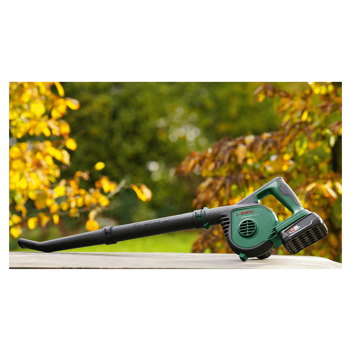 Powertools Akku-Laubblser Universal LeafBlower 18V-130, 18Volt (grn/schwarz, Li-Ionen Akku 2,5Ah, POWER FOR ALL ALLIANCE)