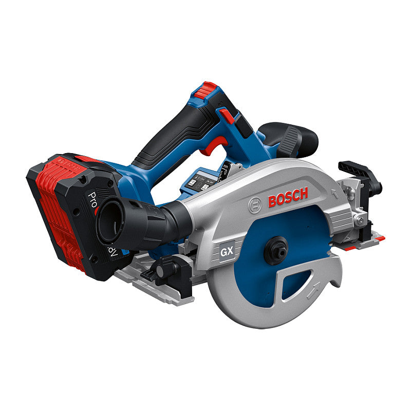Powertools Akku-Handkreissge GKS 18V-57-2 GX Professional solo, 18Volt (blau/schwarz, ohne Akku und Ladegert, in L-BOXX)