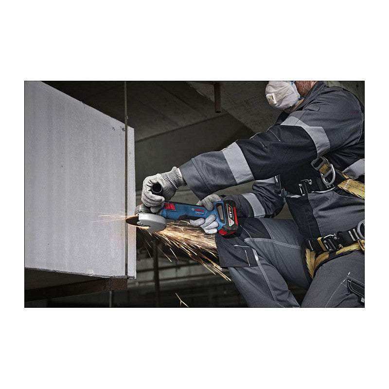 Powertools Akku-Winkelschleifer GWS 18V-8 Professional solo, 18Volt (blau, ohne Akku und Ladegert, in L-BOXX)