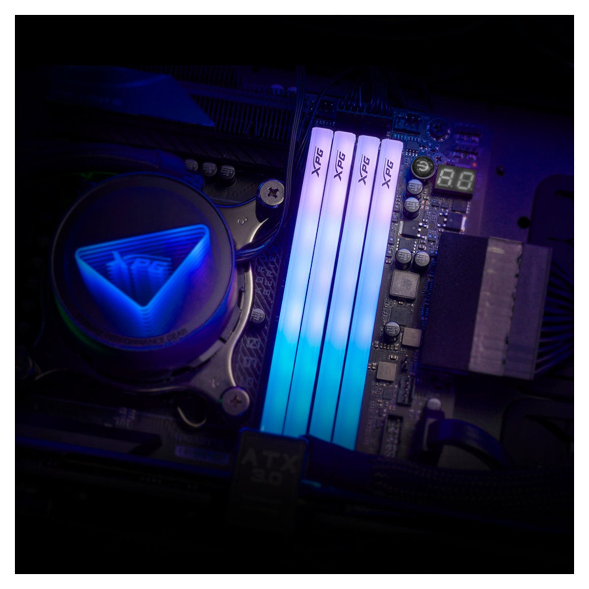 ADATA DIMM 8 GB DDR5-5600 (1x 8 GB) (schwarz, AX5U5600C468G-SLABRBK, XPG Lancer Blade RGB, INTEL XMP, AMD EXPO)