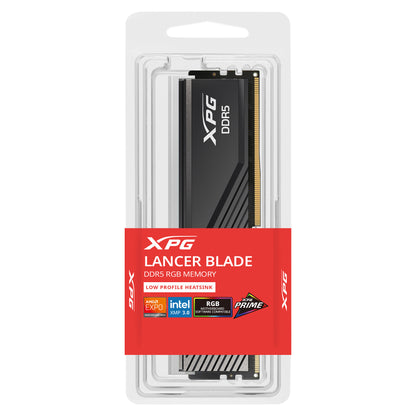 ADATA DIMM 8 GB DDR5-5600 (1x 8 GB) (schwarz, AX5U5600C468G-SLABRBK, XPG Lancer Blade RGB, INTEL XMP, AMD EXPO)