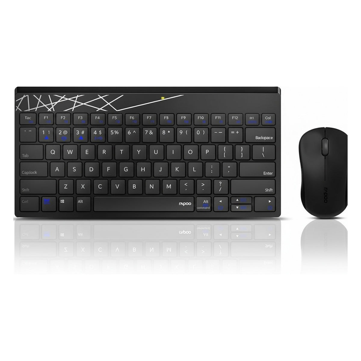 Rapoo Kabelloses Multi-Mode-Deskset 8000M QWERTZ Keyboard + Mouse black