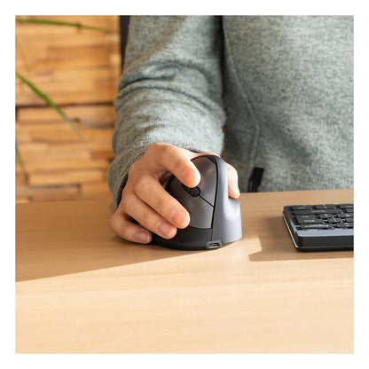 R-Go HE Break Small Wireless Bluetooth, Ergonomische Maus Klein (Handlänge über 165mm), für Rechtshänder, Anti-RSI-Software