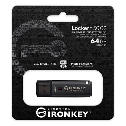 STICK 64GB Kingston IronKey Locker Plus 50 G2