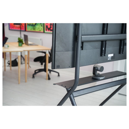 Vision VFM-F12 - Wagen - für LCD-Display - Staffelei-Stil - Stahl - mattschwarz - Bildschirmgröße: 139.7-254 cm (55 in-100 in)