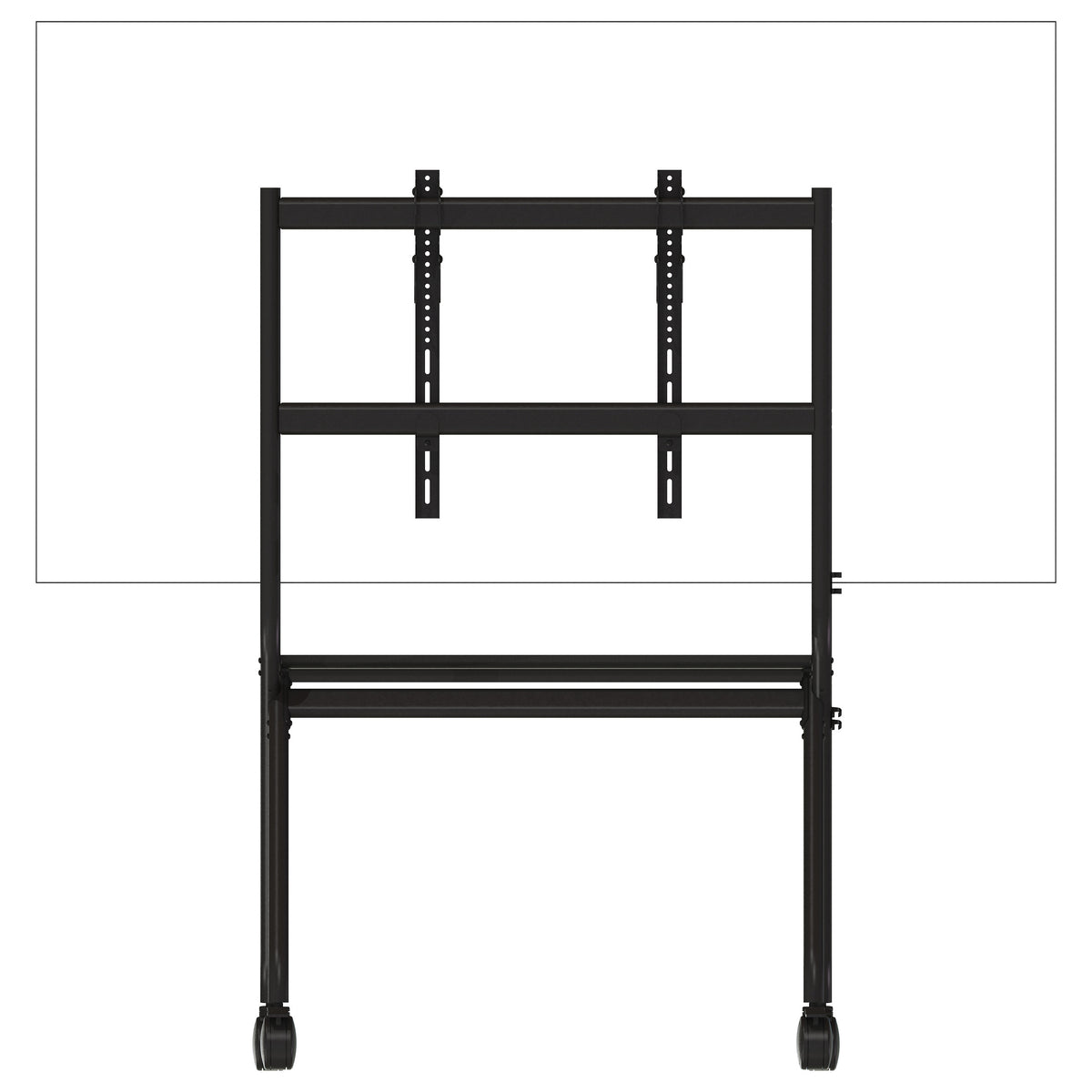 Vision VFM-F12 - Wagen - für LCD-Display - Staffelei-Stil - Stahl - mattschwarz - Bildschirmgröße: 139.7-254 cm (55 in-100 in)