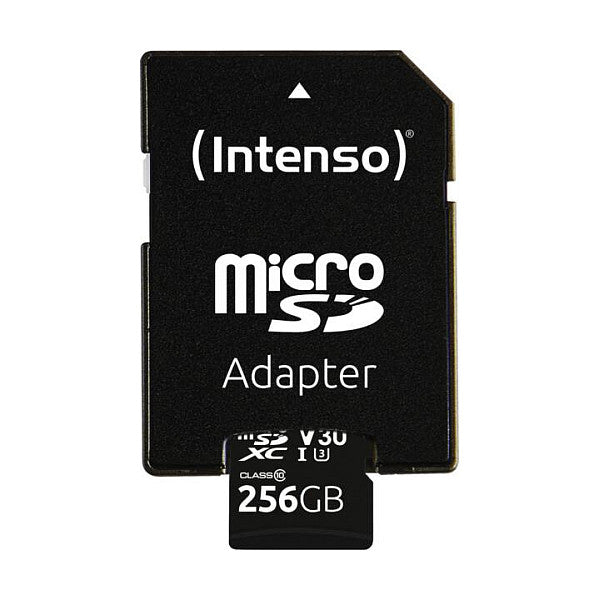 CARD Intenso UHS-I Professional 256 GB microSDXC (schwarz, UHS-I U3, Class 10)