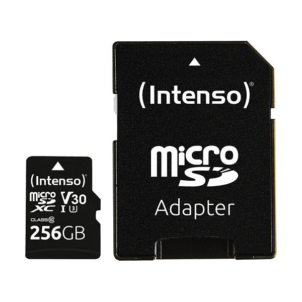 CARD Intenso UHS-I Professional 256 GB microSDXC (schwarz, UHS-I U3, Class 10)