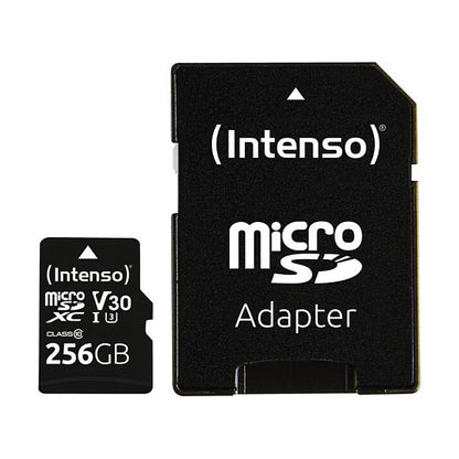 CARD Intenso UHS-I Professional 256 GB microSDXC (schwarz, UHS-I U3, Class 10)
