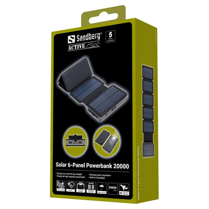 420-73 SANDBERG 6-Panel Solar Powerbank