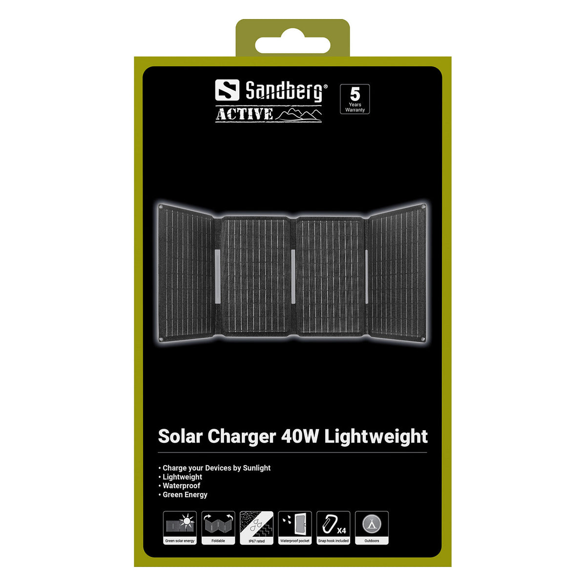 421-20 SANDBERG Solar Panel Akku 40 W