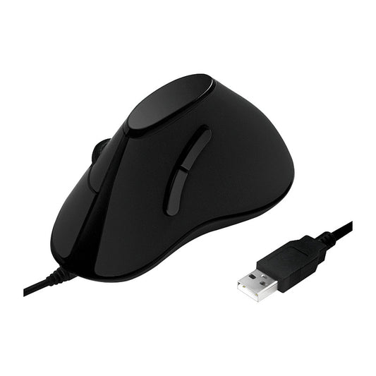 Logilink Maus Ergonomisch Vertical 5 Tasten 1000dpi schwarz