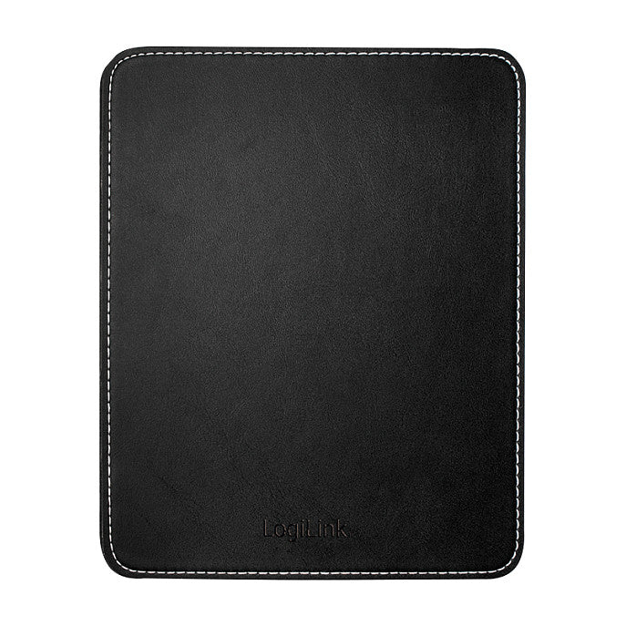 Logilink Mauspad Leder Design schwarz