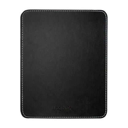 Logilink Mauspad Leder Design schwarz