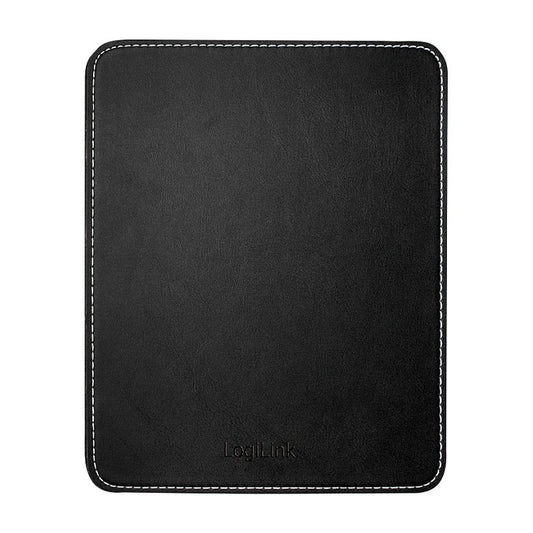Logilink Mauspad Leder Design schwarz