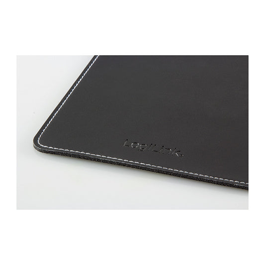 Logilink Mauspad Leder Design schwarz