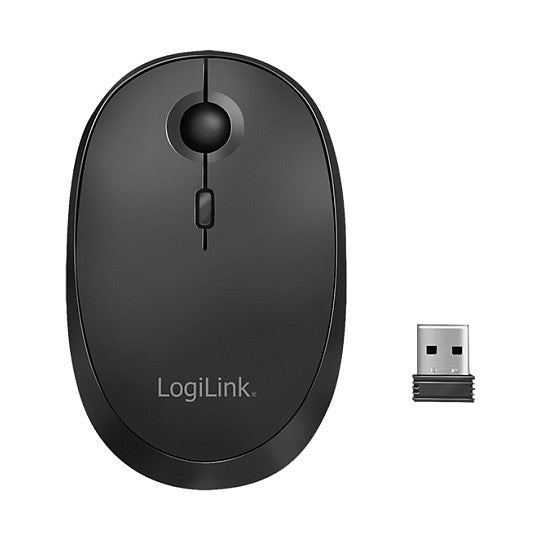 Logilink Maus Funk & Bluetooth,2.4GHz,800/1200/1600dpi,schw.