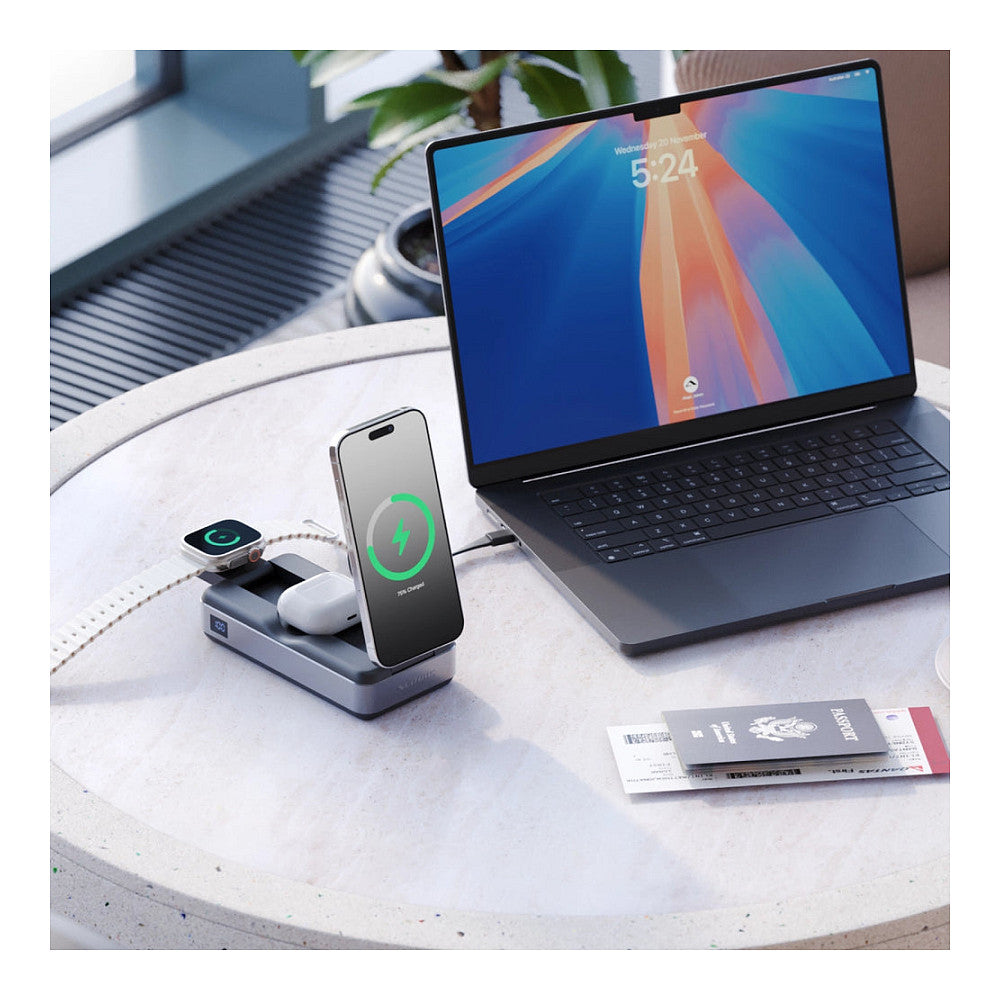 Alogic Roam 6-in-1 Powerbank 21.000 mAh with Qi2 + 100W USB-C
