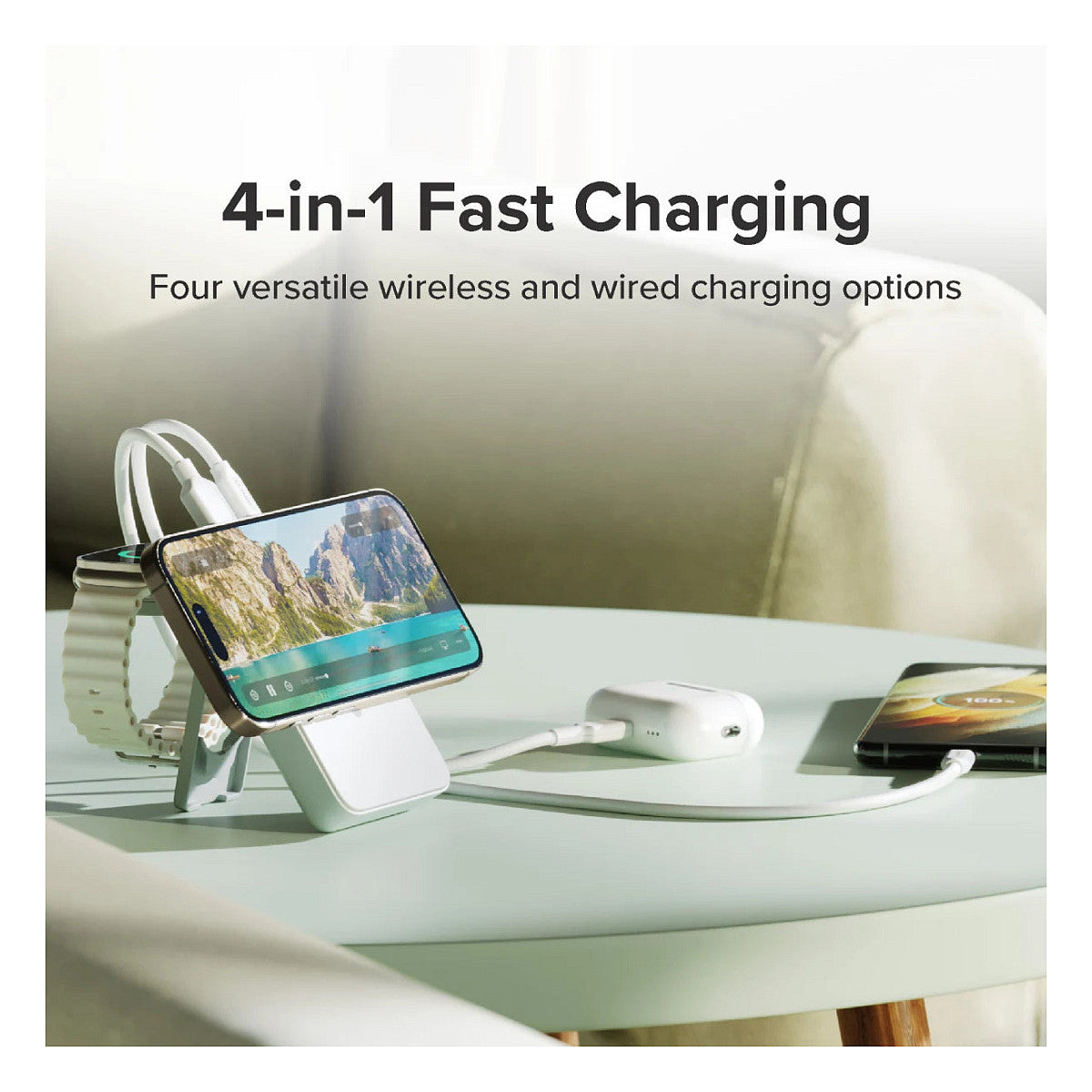Alogic Lift 4-in-1 Wireless Powerbank 10000mAh with MagSafe