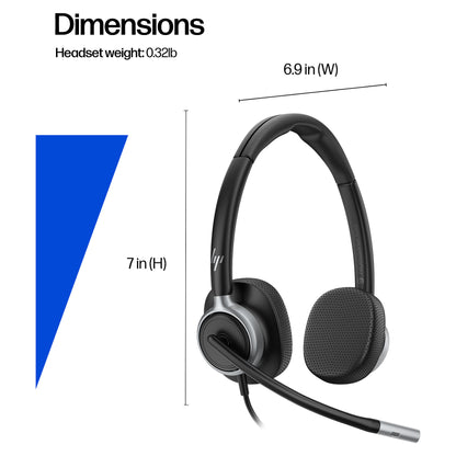 Poly Mission 625 Stereo USB Wired Headset (Bulk)