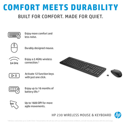 18H24AA#ABD HP 230 Tastatur+Maus