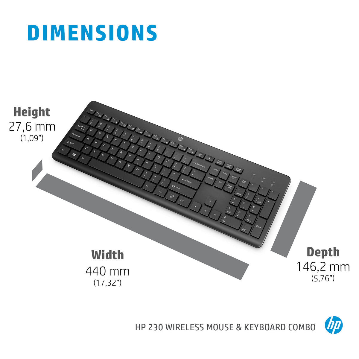 18H24AA#ABD HP 230 Tastatur+Maus