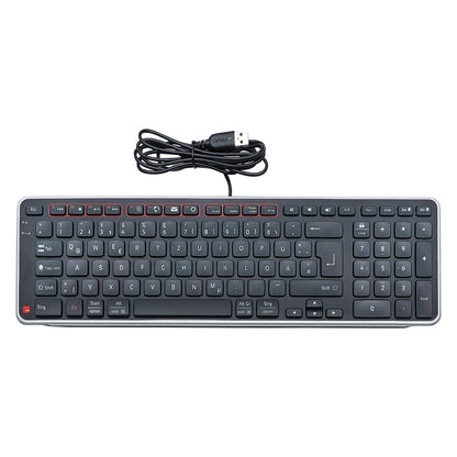 TAS Contour Balance Tastatur wired DE-Layout schwarz/silber retail