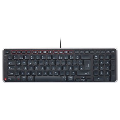 TAS Contour Balance Tastatur wired DE-Layout schwarz/silber retail