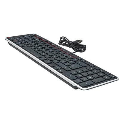 TAS Contour Balance Tastatur wired DE-Layout schwarz/silber retail