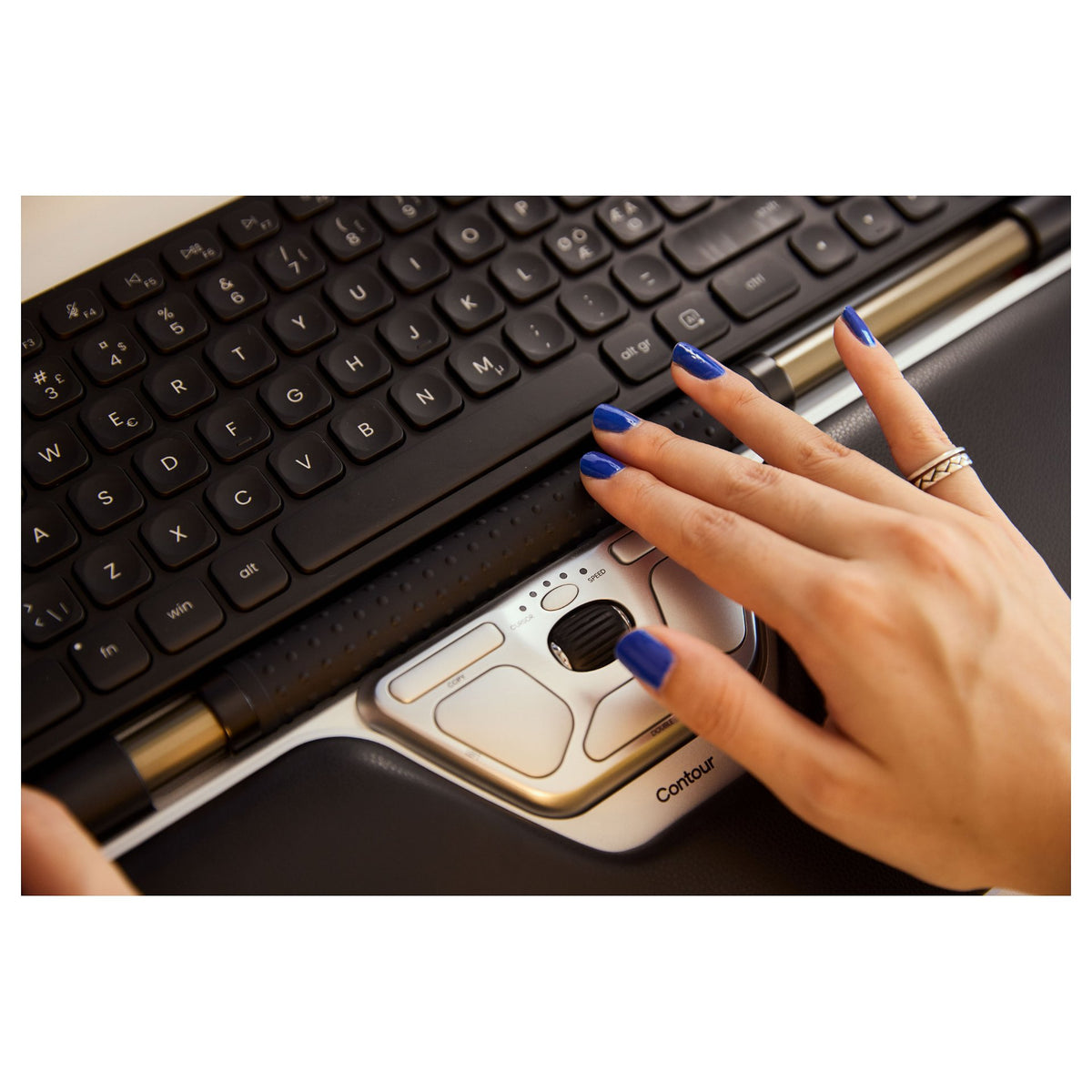 Contour RollerMouse RED wireless silber