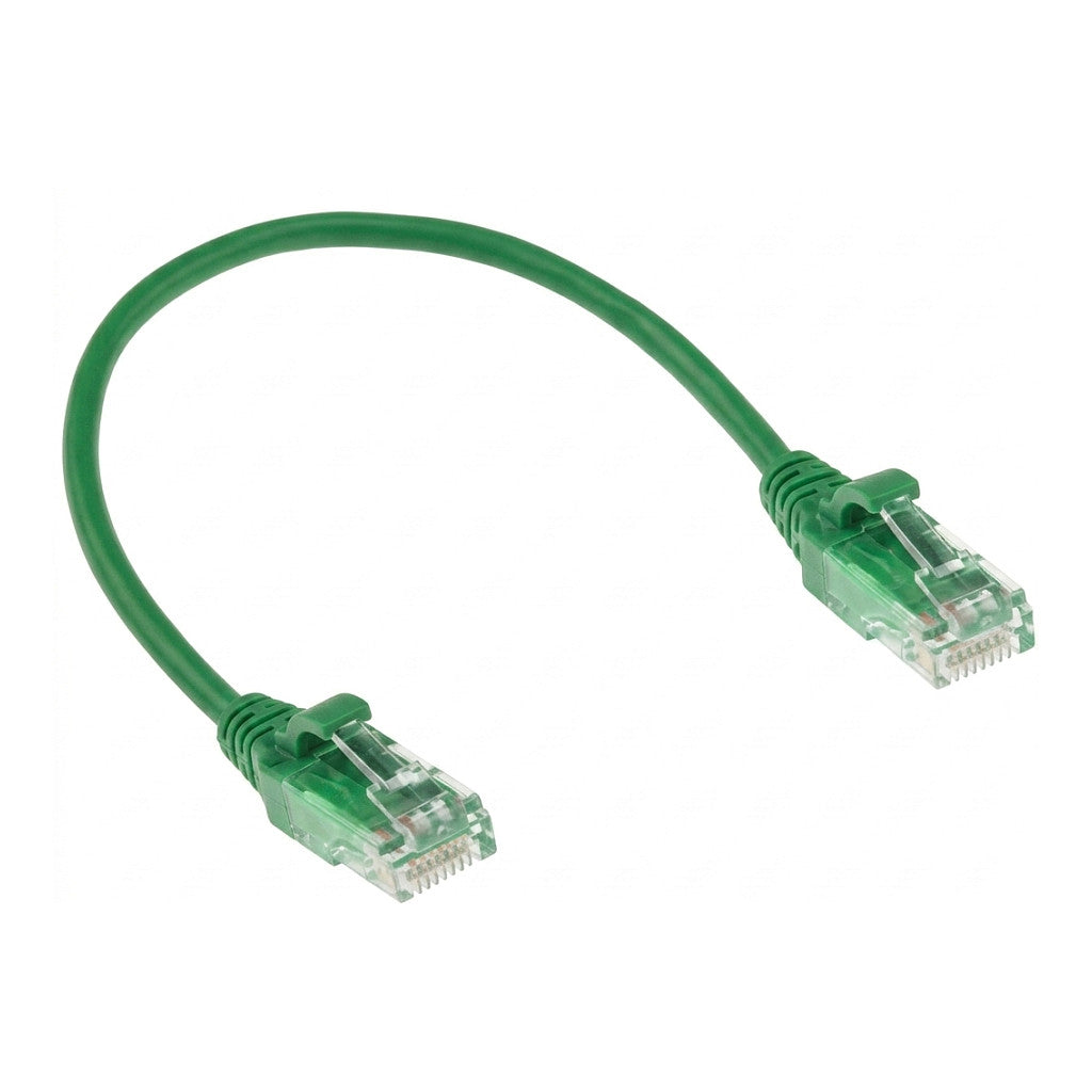 EasyLan DualBoot LED Patchkabel RJ45 S/FTP Cat.6A (Class EA), mit saCon Stecker, LSOH, grn, 3 m