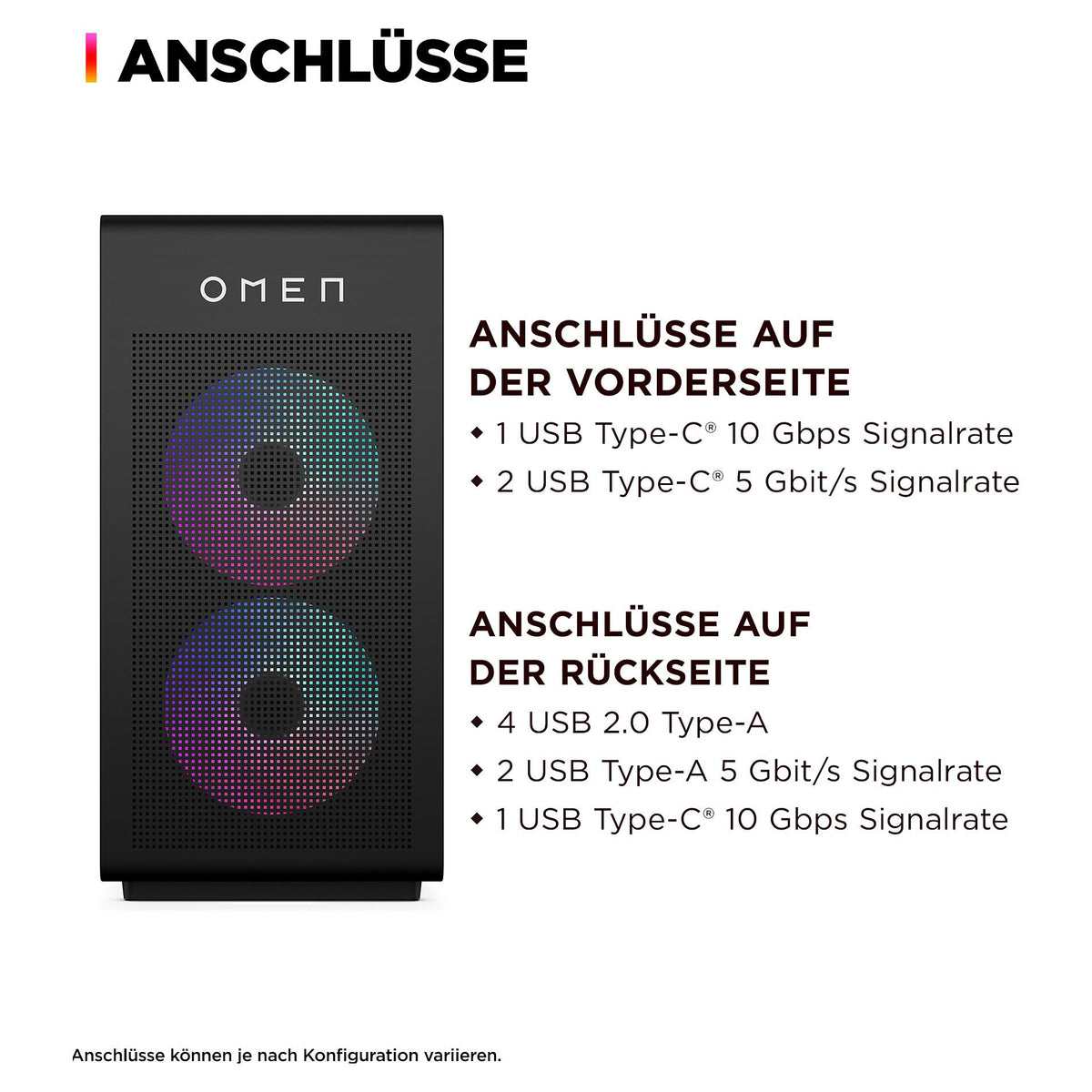 HP OMEN 35L GT16-0065ng AMD Ryzen™ 7 8700F Gaming PC