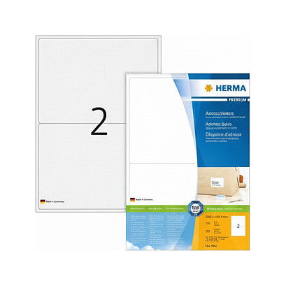 HERMA Adressetiketten A4 weiß 199,6x143,5 mm Papier 200 St.