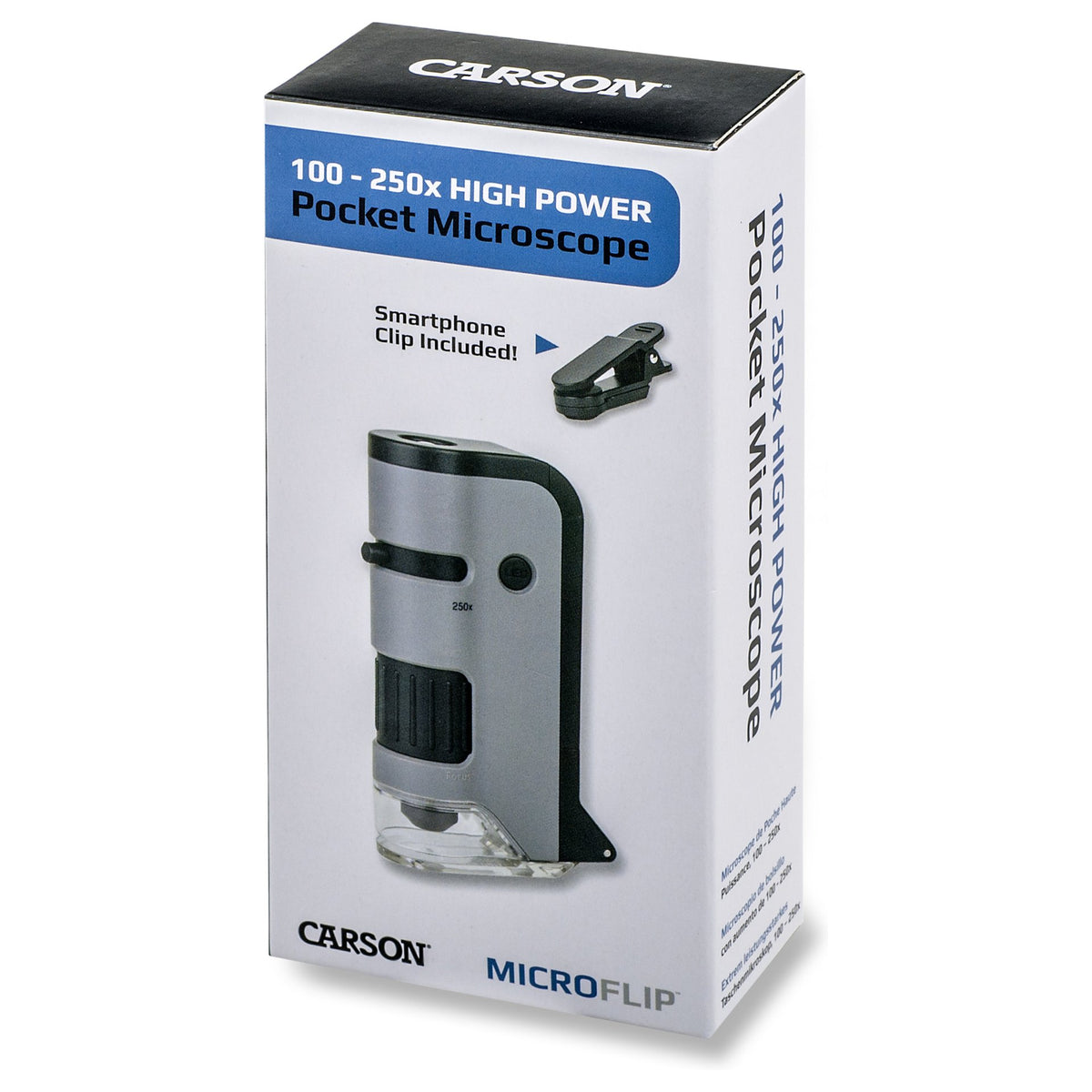 Carson MicroFlip 100x - 250x LED Pocket Mikroskop