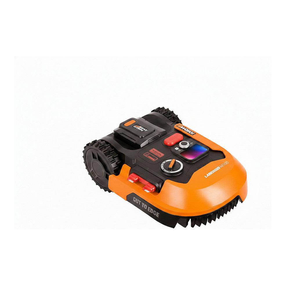 WORX Mhroboter Landroid M500 Plus (orange/schwarz, Li-Ionen Akku 2,0Ah, Schnittbreite 18cm)