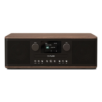 Pure Classic C-D6 Digitalradio Coffee Schwarz/Walnuss EU/UK