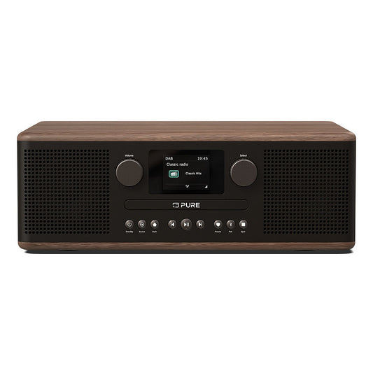 Pure Classic C-D6 Digitalradio Coffee Schwarz/Walnuss EU/UK