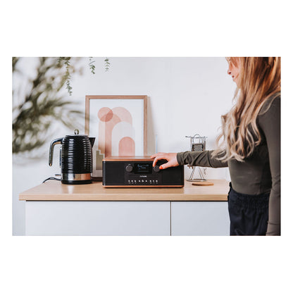 Pure Classic C-D6 Digitalradio Coffee Schwarz/Walnuss EU/UK