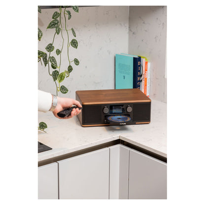 Pure Classic C-D6 Digitalradio Coffee Schwarz/Walnuss EU/UK