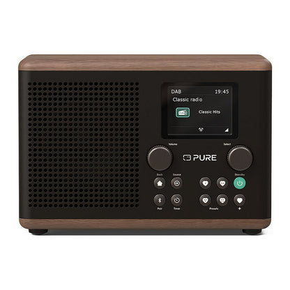 Pure Classic H4 Digitalradio Kaffee Schwarz/Walnuss EU/UK