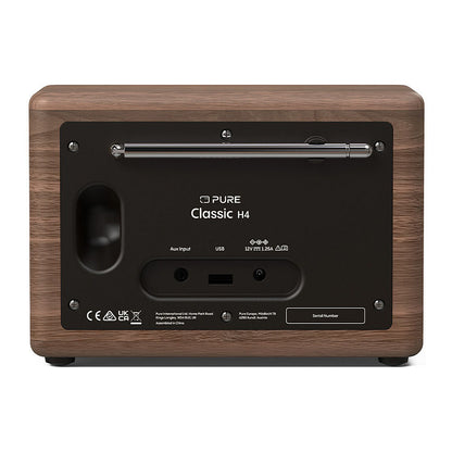 Pure Classic H4 Digitalradio Kaffee Schwarz/Walnuss EU/UK