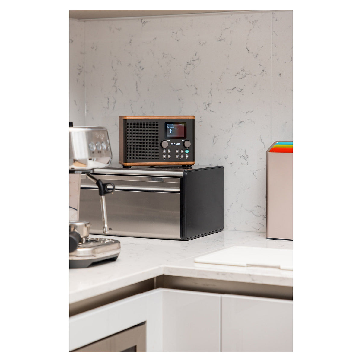 Pure Classic H4 Digitalradio Kaffee Schwarz/Walnuss EU/UK