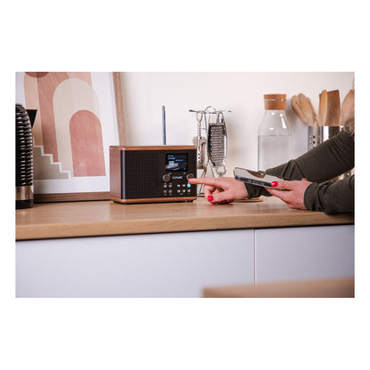 Pure Classic H4 Digitalradio Kaffee Schwarz/Walnuss EU/UK