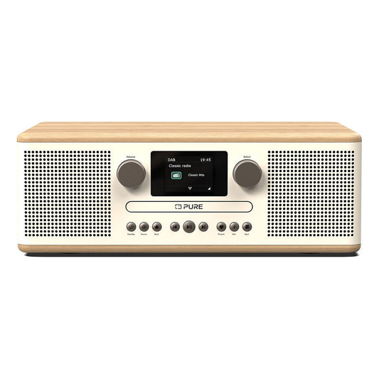 Pure Classic C-D6 Digitalradio White/Oak EU/UK