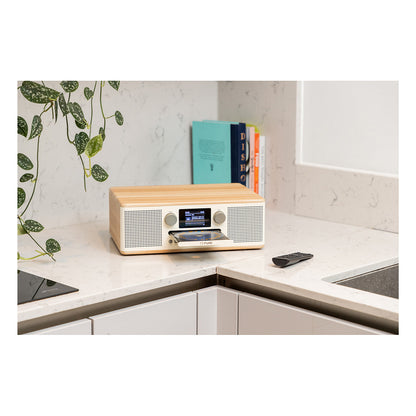 Pure Classic C-D6 Digitalradio White/Oak EU/UK