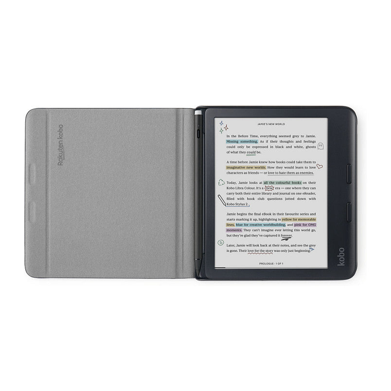 Kobo Sleepcover Libra Notebook Black Schwarz (N428-AC-BK-N-PU) (N428ACBKNPU)