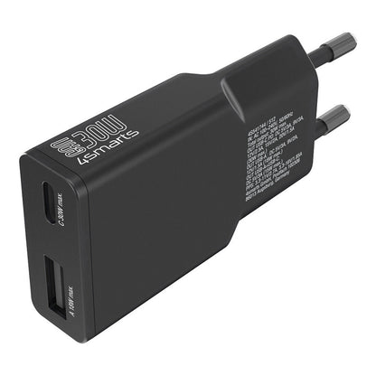 4smarts Netzladegert PDPlug Slim Duos 30W GaN 1C+1A, schwarz