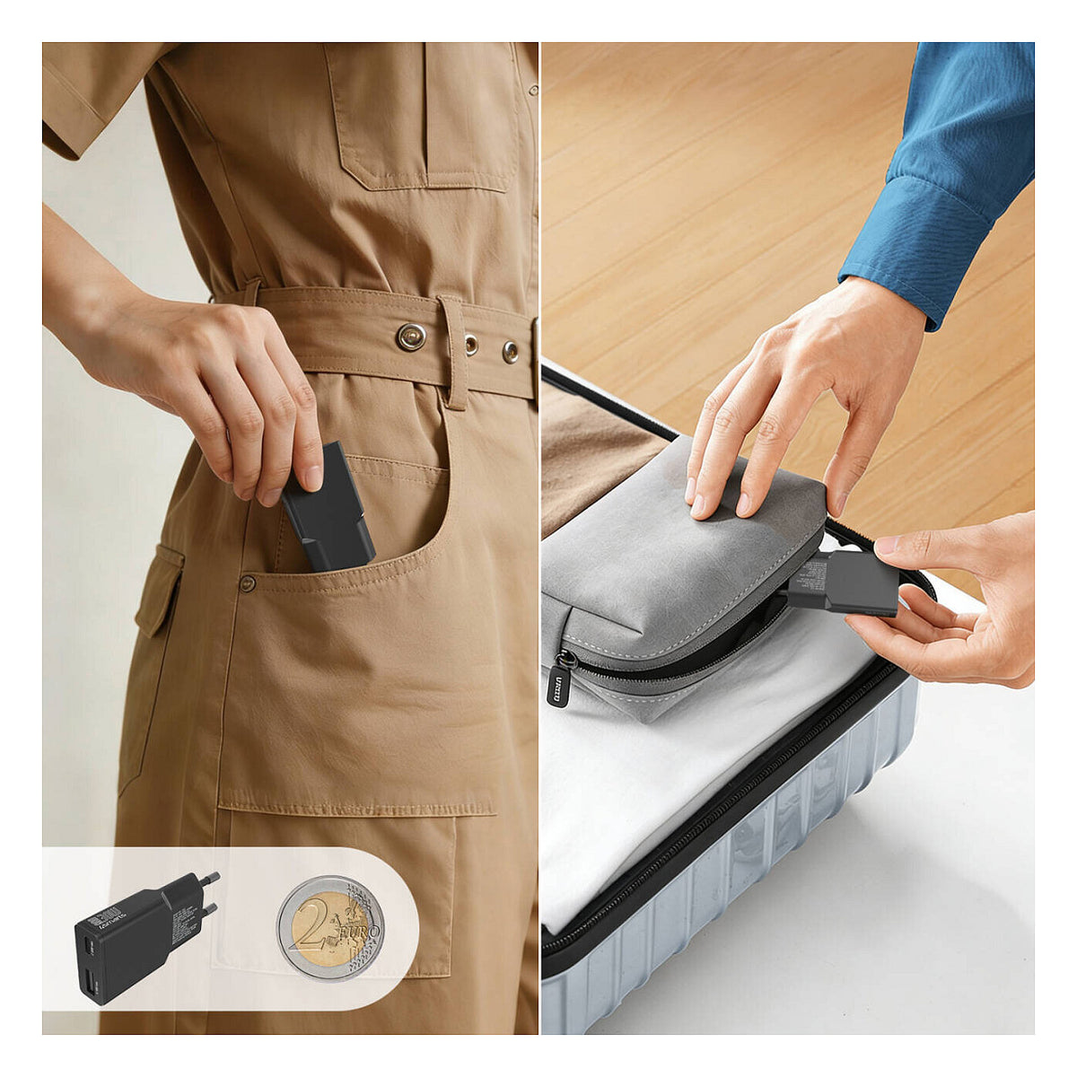 4smarts Netzladegert PDPlug Slim Duos 30W GaN 1C+1A, schwarz