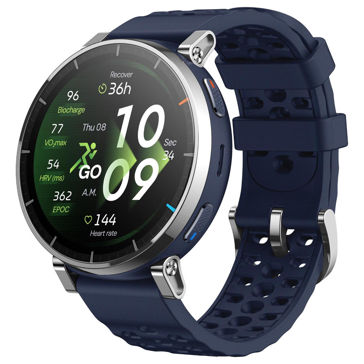 Amazfit Active 3 Premium Dark Blue Smartwatch HYROX-Modus